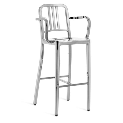 1006 Navy Aluminum Counter and Bar Stools by Emeco - Rarify Inc.