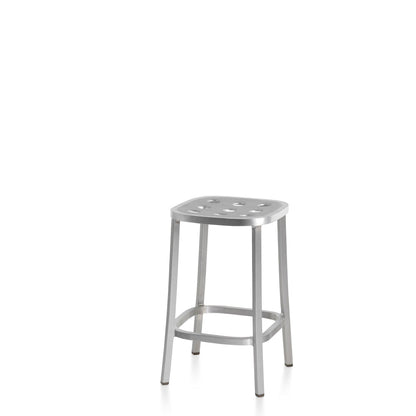 Emeco 1 Inch Stool (Low, Counter, Bar) All Aluminum by Jasper Morrison for Emeco - Rarify Inc.