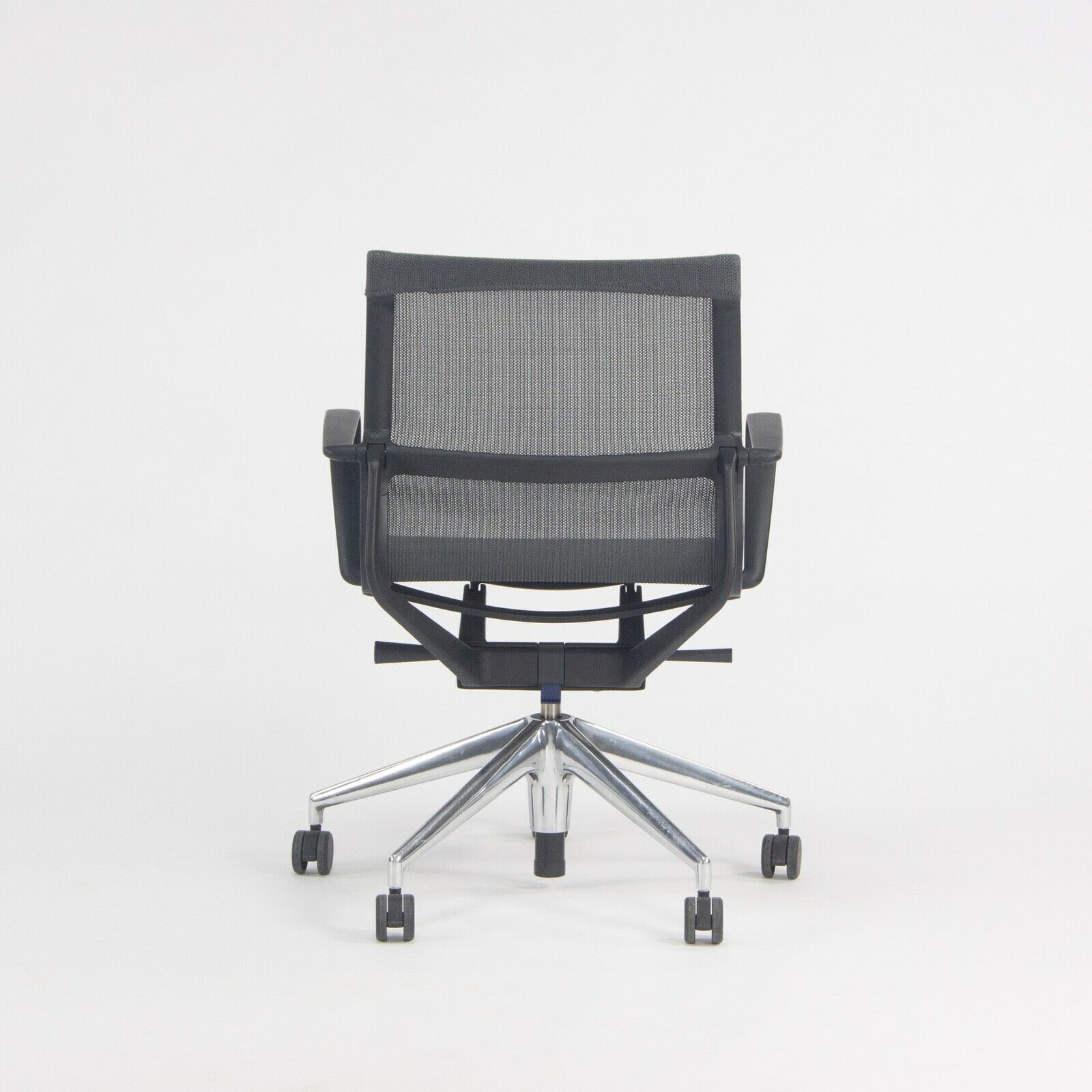 2018 Vitra Physix Rolling Desk Chair by Alberta Meda Gray Mesh