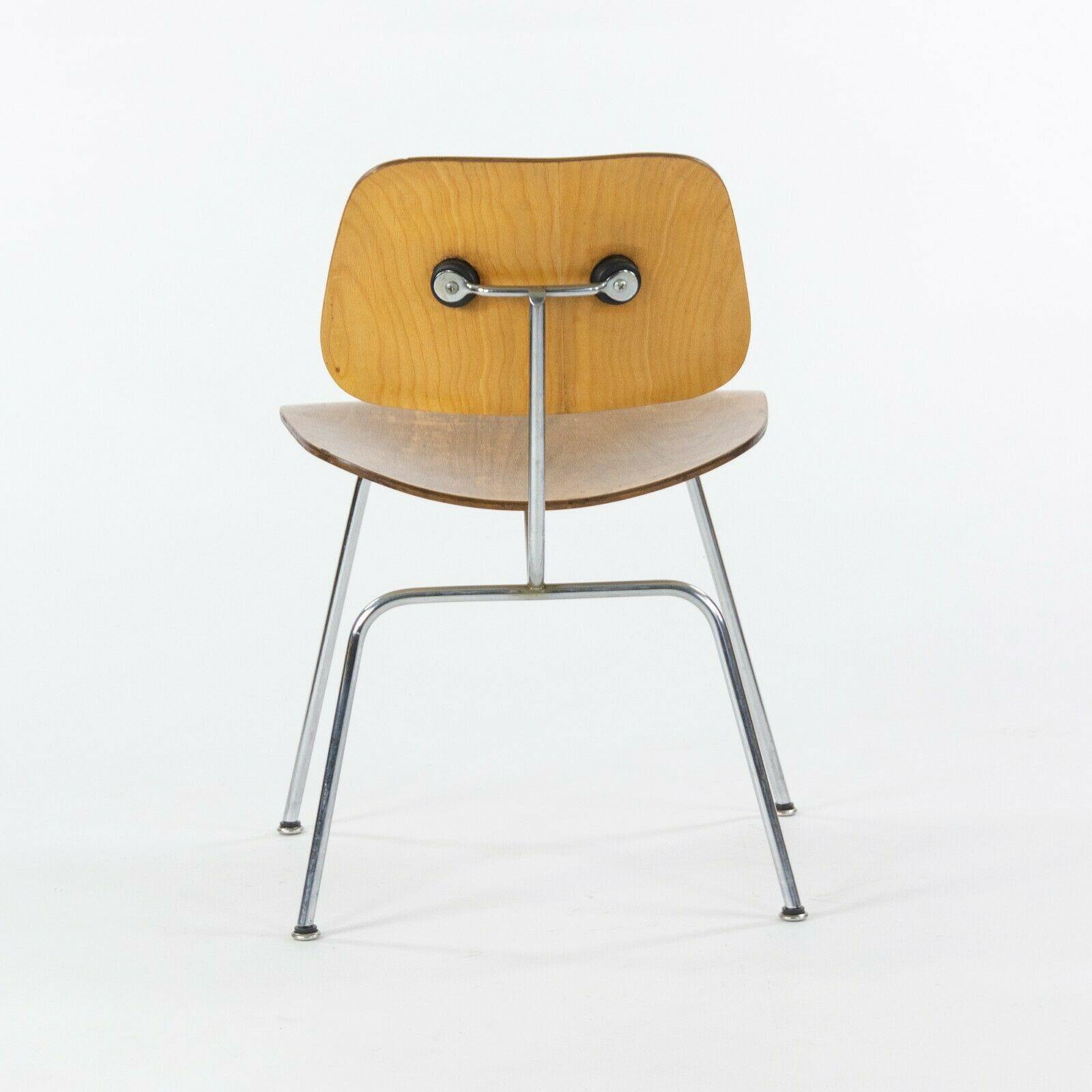 1948 Eames Evans for Herman Miller DCM Dining Chairs Metal