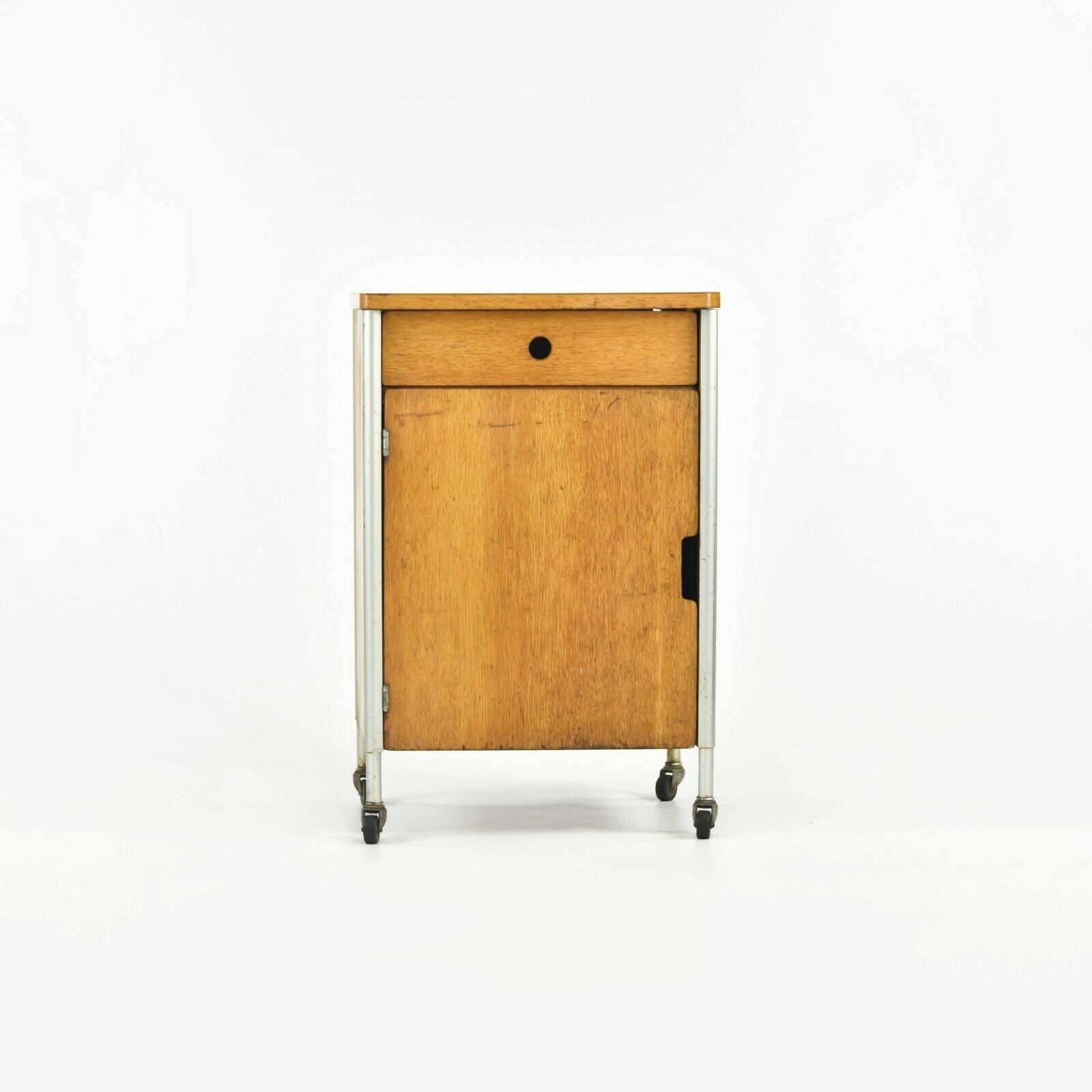 1955 Raymond Loewy for Hill Rom Co Rolling Bar / Utility Cart