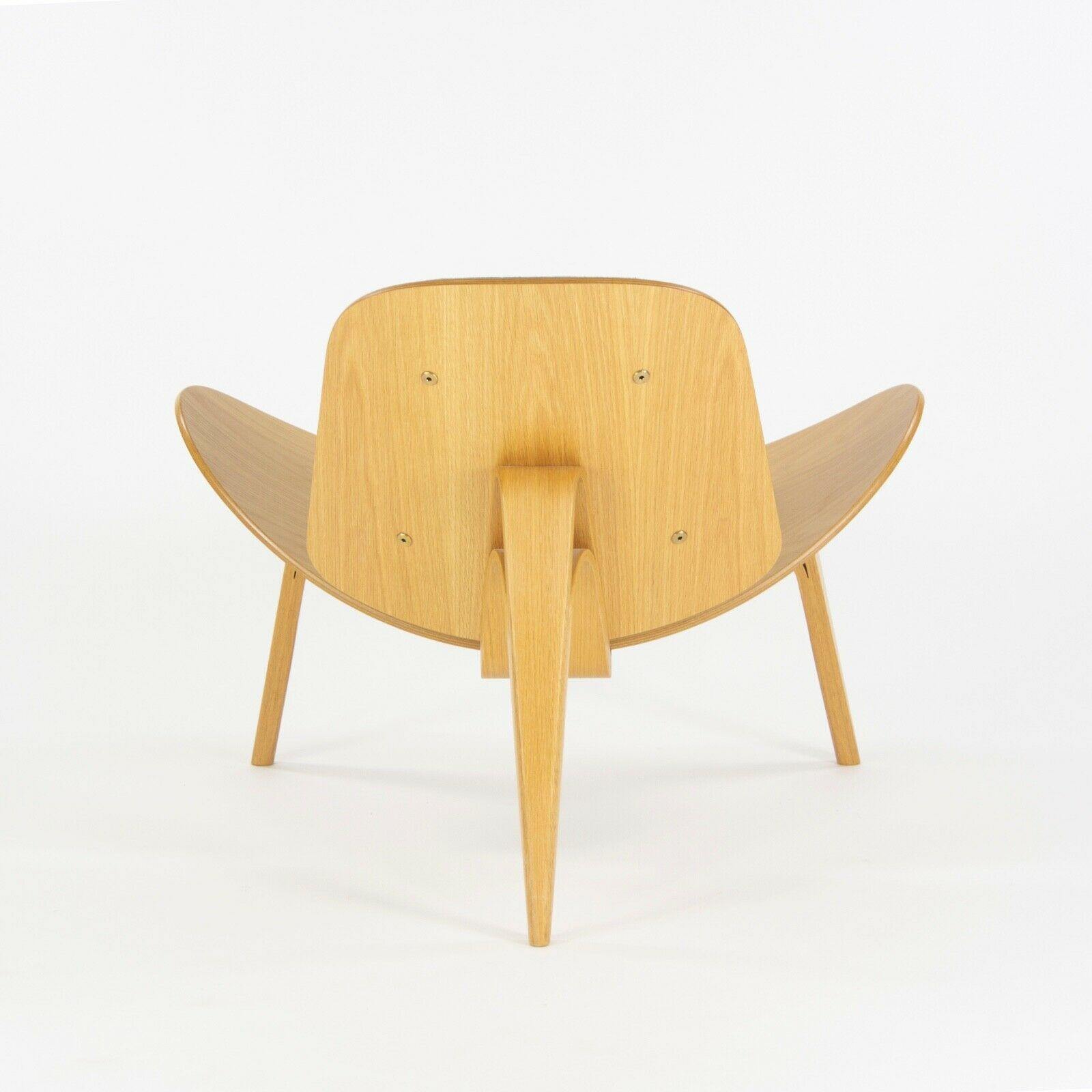 Hans Wegner Carl Hansen Denmark CH07 Shell Lounge Chairs Lacquered