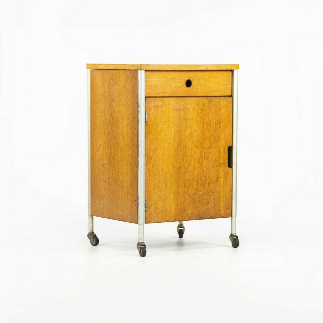 1955 Raymond Loewy for Hill Rom Co Rolling Bar / Utility Cart