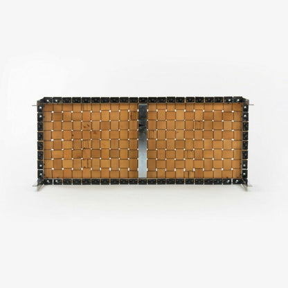 Woven Leather Bench
