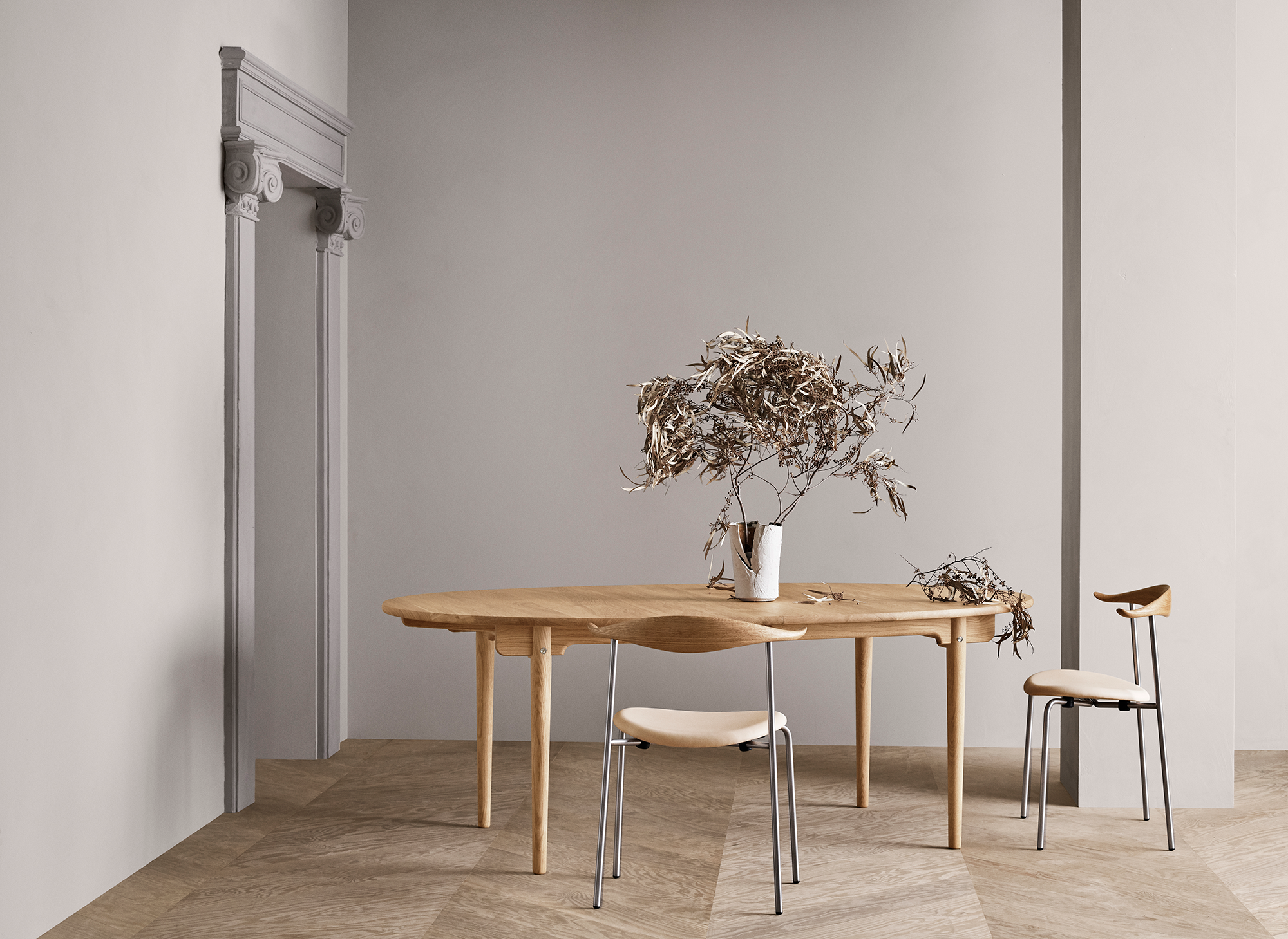 CH88P Dining Chair — Stainless Steel