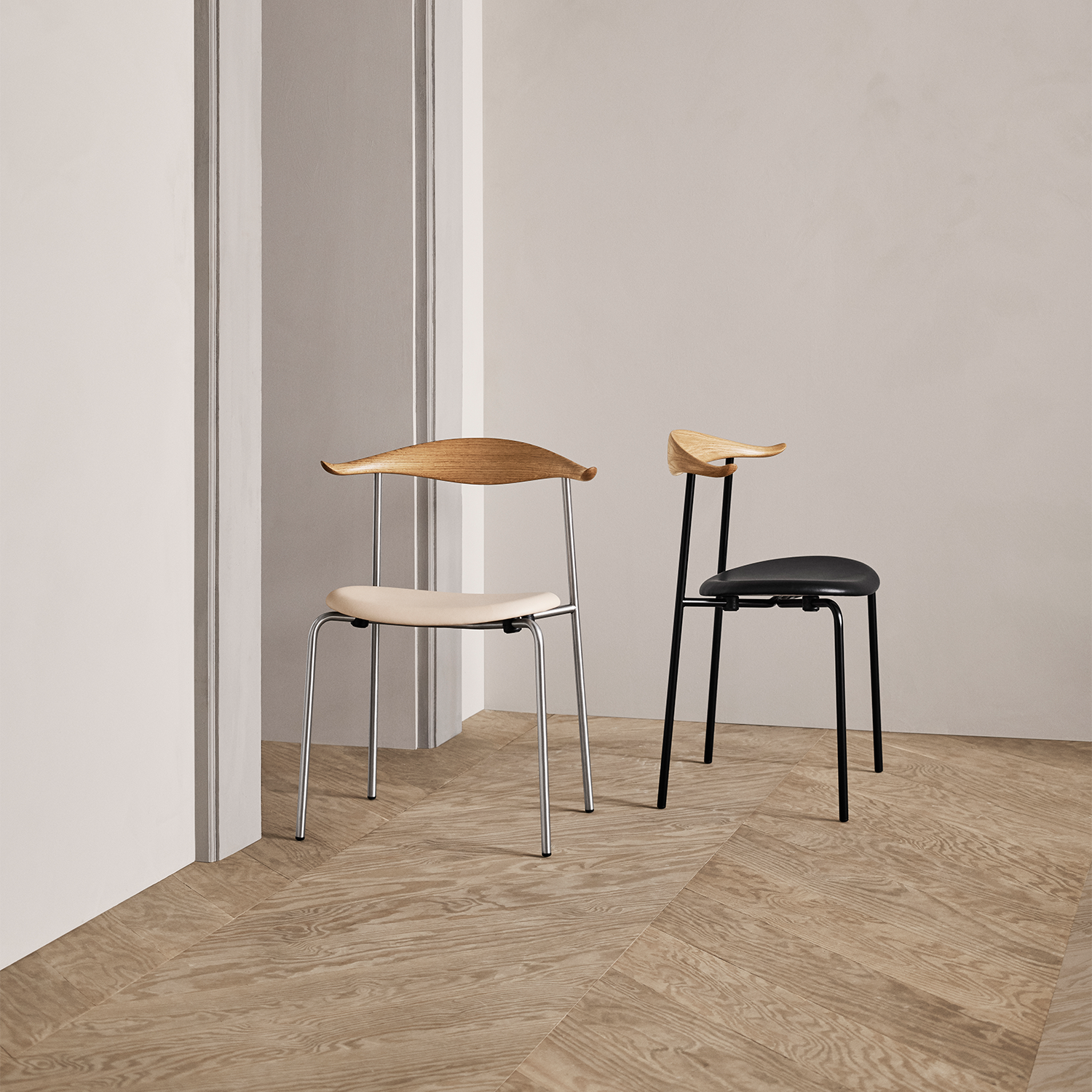 CH88P Dining Chair — Stainless Steel