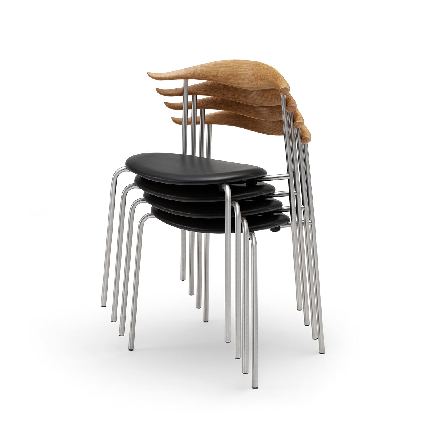 CH88P Dining Chair — Stainless Steel