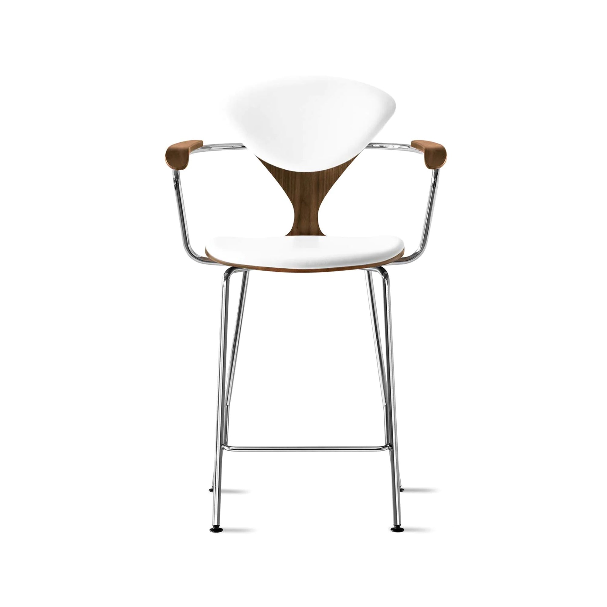 Cherner Metal Base Bar Stool with Arms