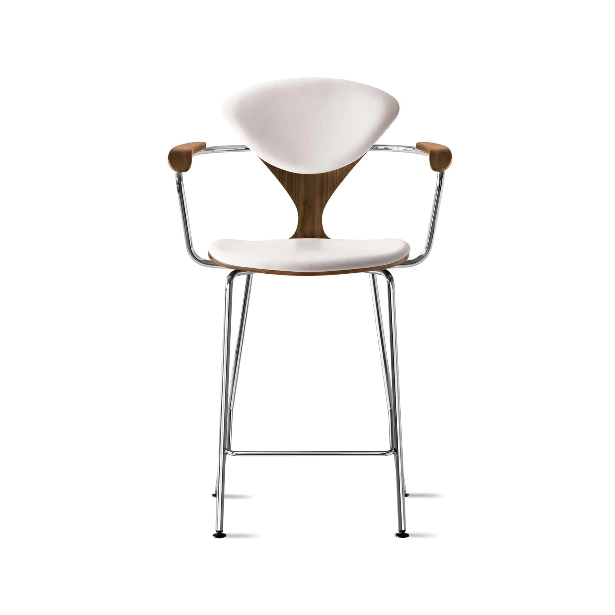 Cherner Metal Base Bar Stool with Arms