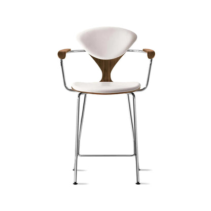 Cherner Metal Base Bar Stool with Arms