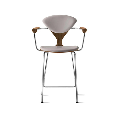 Cherner Metal Base Bar Stool with Arms