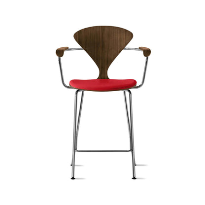 Cherner Metal Base Bar Stool with Arms