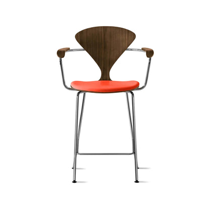 Cherner Metal Base Bar Stool with Arms