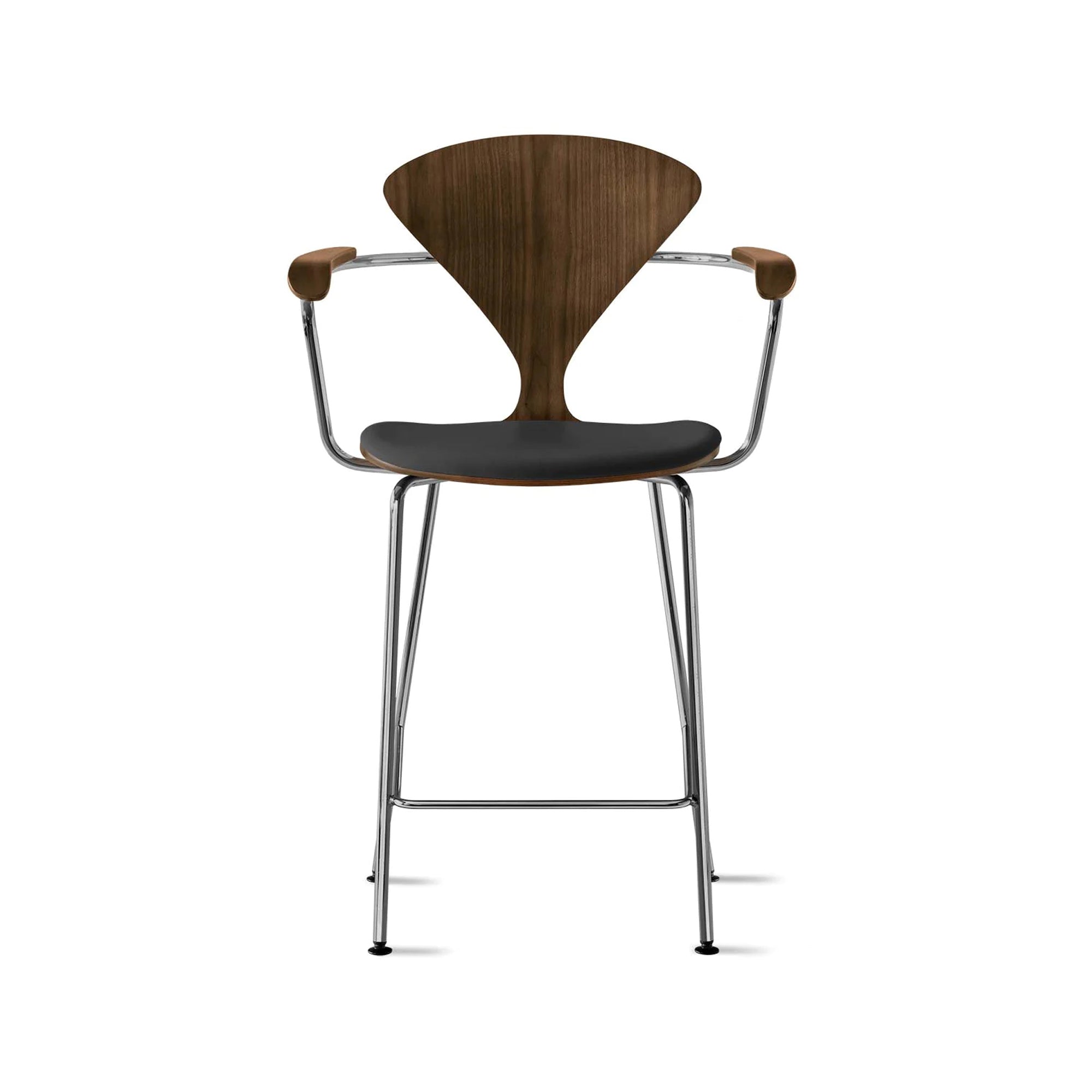 Cherner Metal Base Bar Stool with Arms