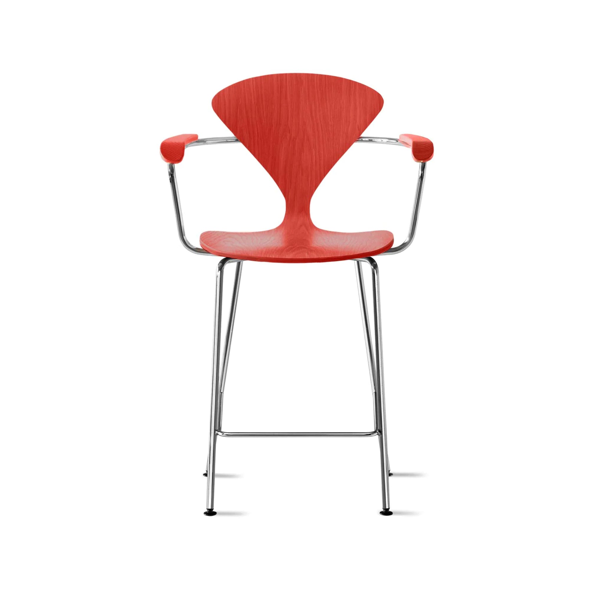 Cherner Metal Base Bar Stool with Arms