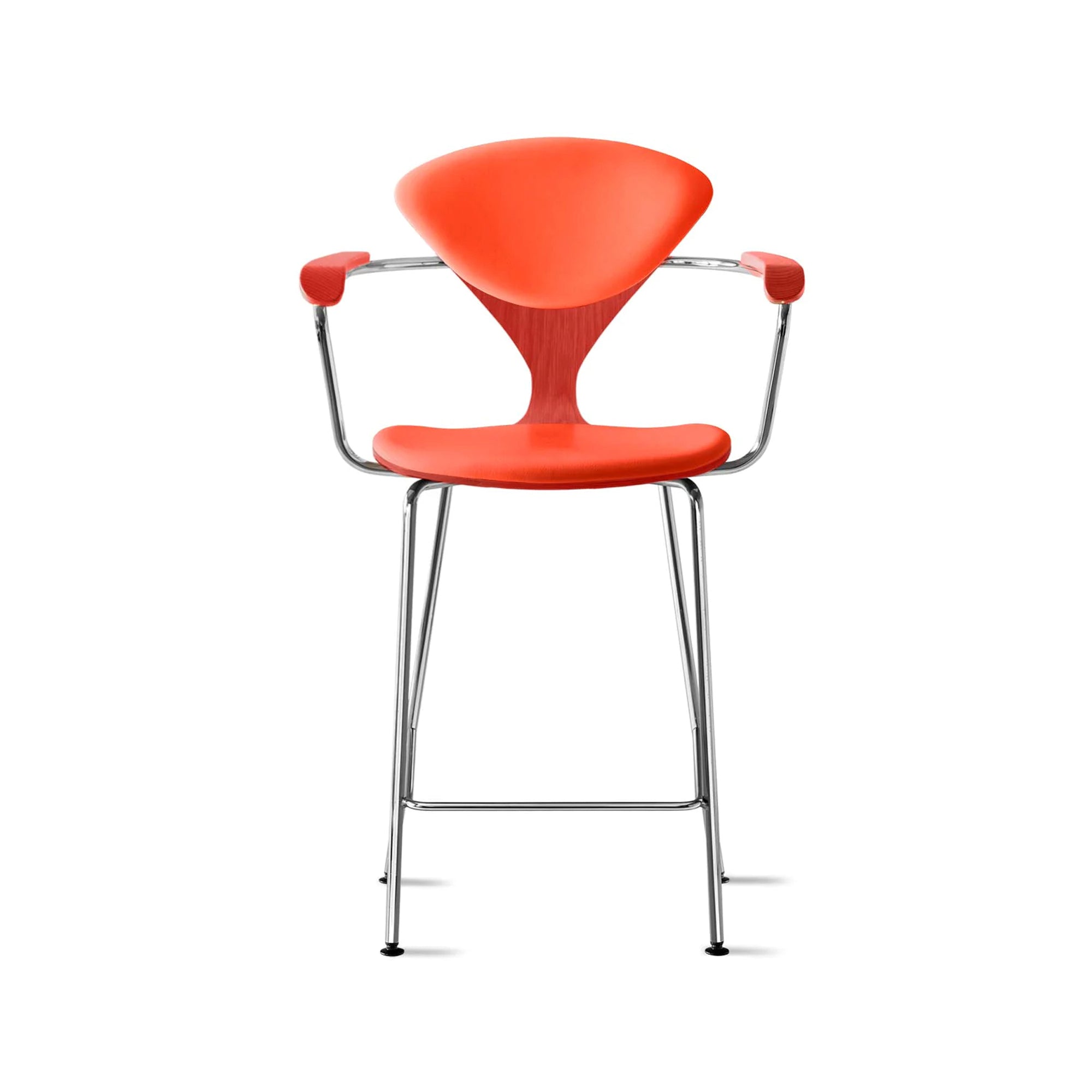 Cherner Metal Base Bar Stool with Arms