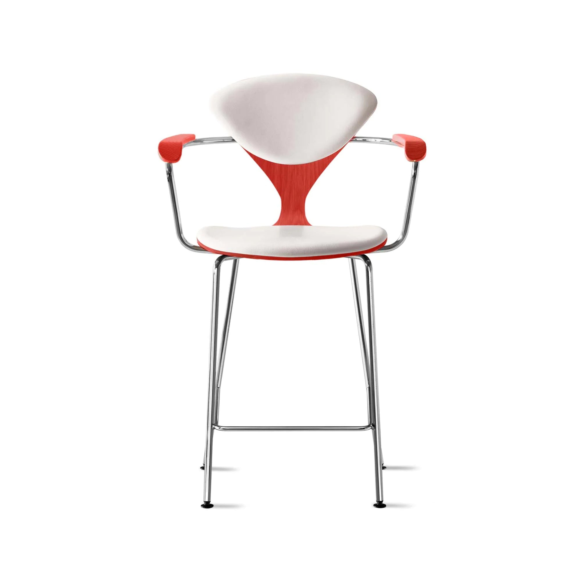 Cherner Metal Base Bar Stool with Arms