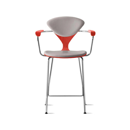 Cherner Metal Base Bar Stool with Arms