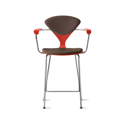 Cherner Metal Base Bar Stool with Arms