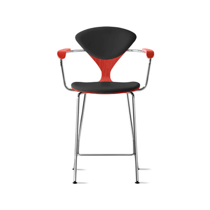 Cherner Metal Base Bar Stool with Arms