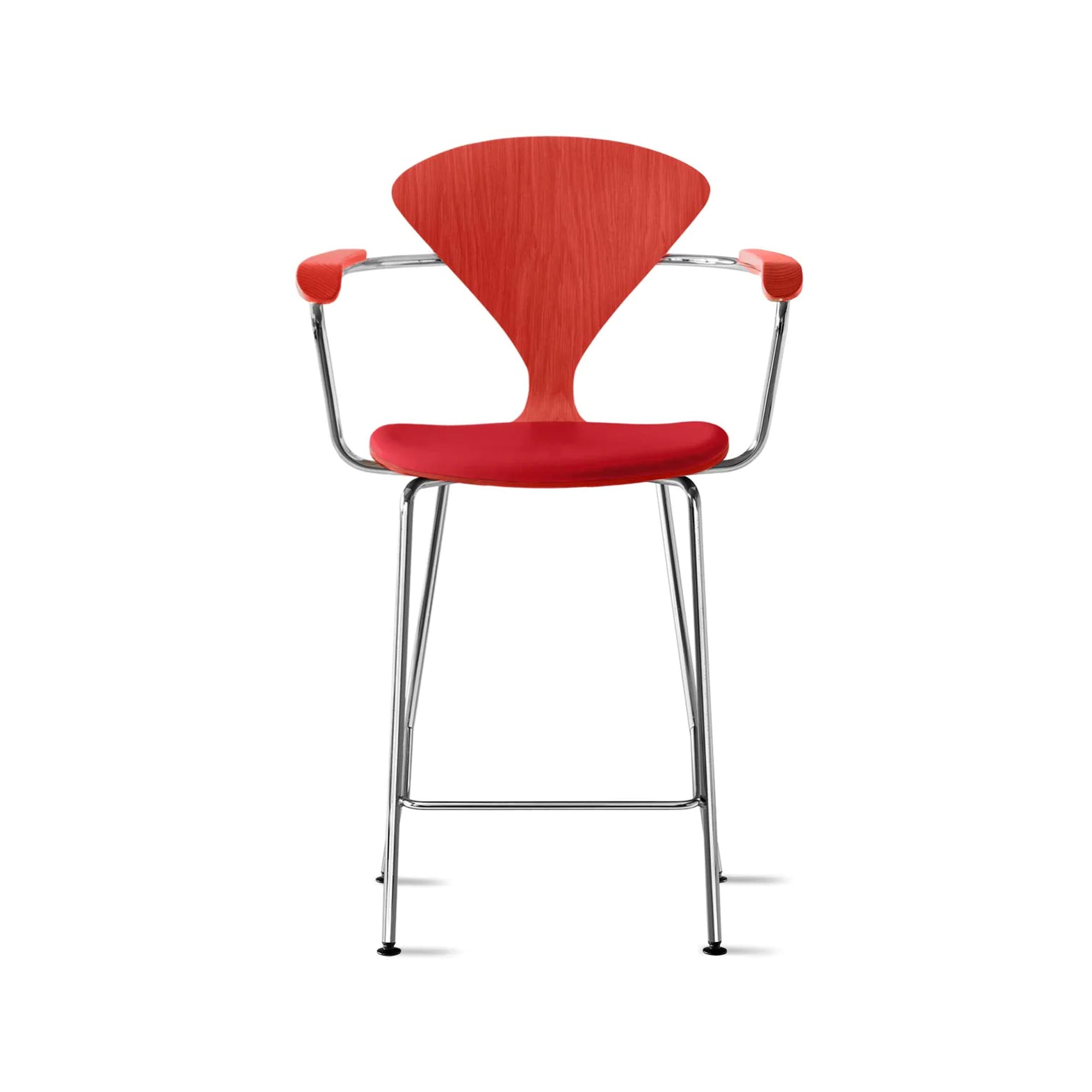 Cherner Metal Base Bar Stool with Arms