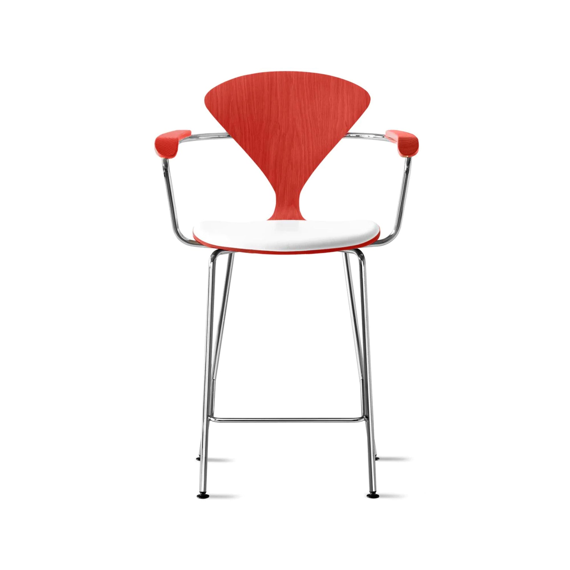 Cherner Metal Base Bar Stool with Arms