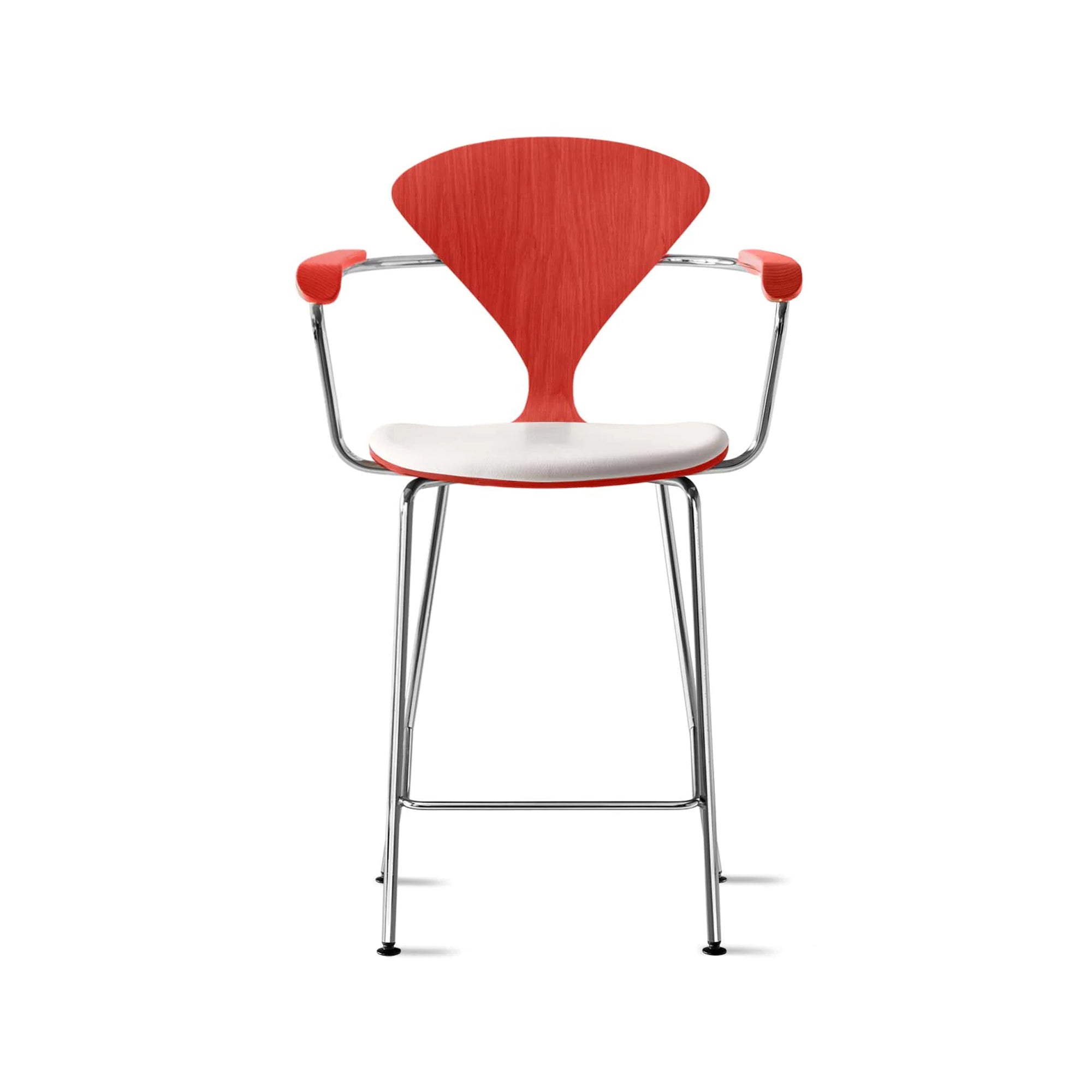 Cherner Metal Base Bar Stool with Arms