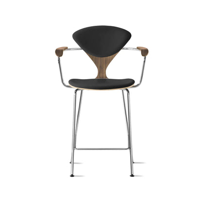 Cherner Metal Base Bar Stool with Arms