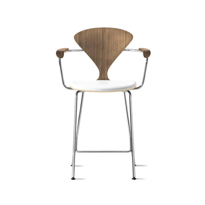 Cherner Metal Base Bar Stool with Arms