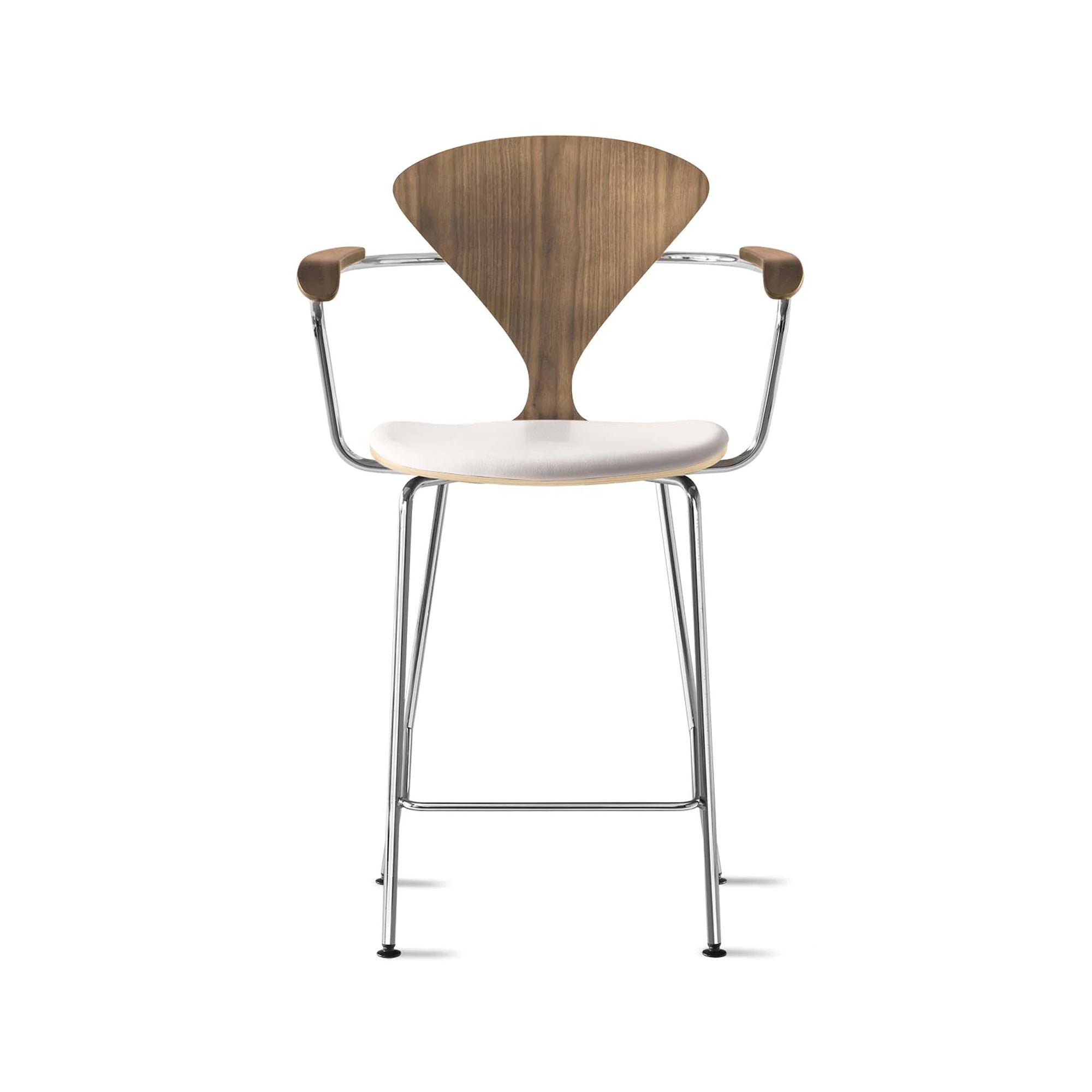 Cherner Metal Base Bar Stool with Arms