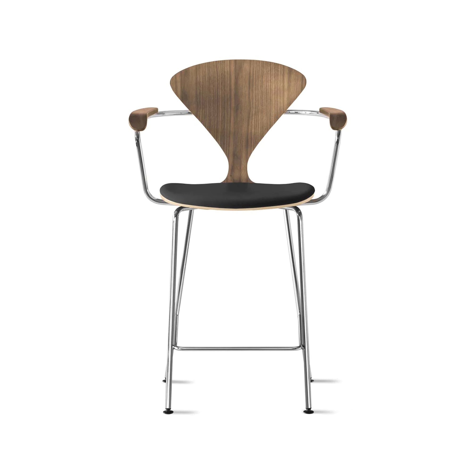 Cherner Metal Base Bar Stool with Arms