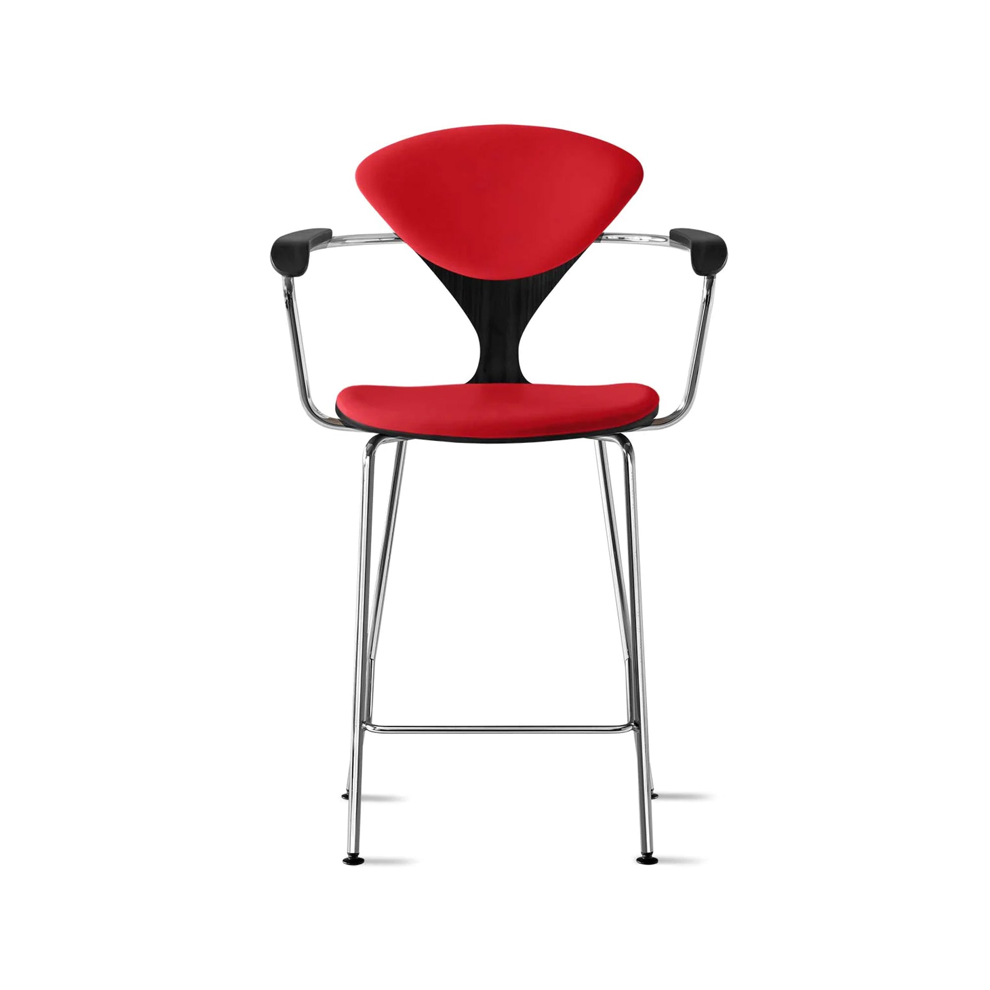 Cherner Metal Base Bar Stool with Arms