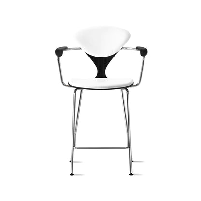 Cherner Metal Base Bar Stool with Arms