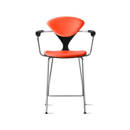 Cherner Metal Base Bar Stool with Arms