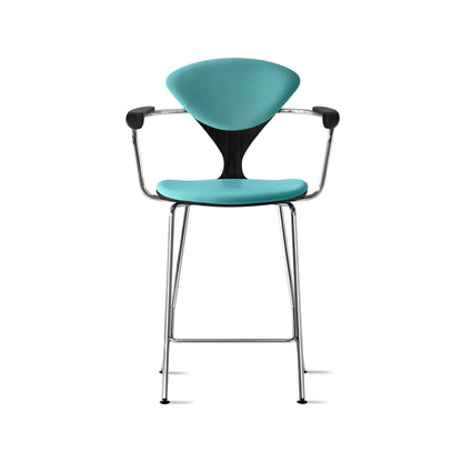 Cherner Metal Base Bar Stool with Arms