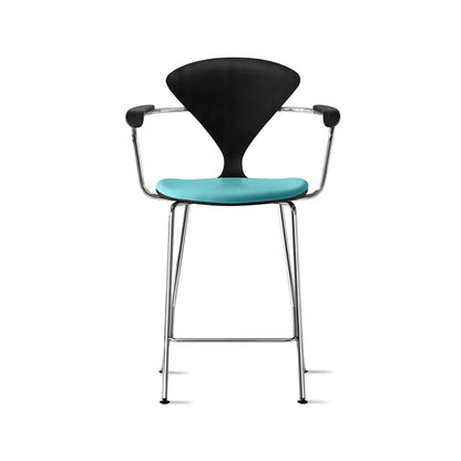 Cherner Metal Base Bar Stool with Arms