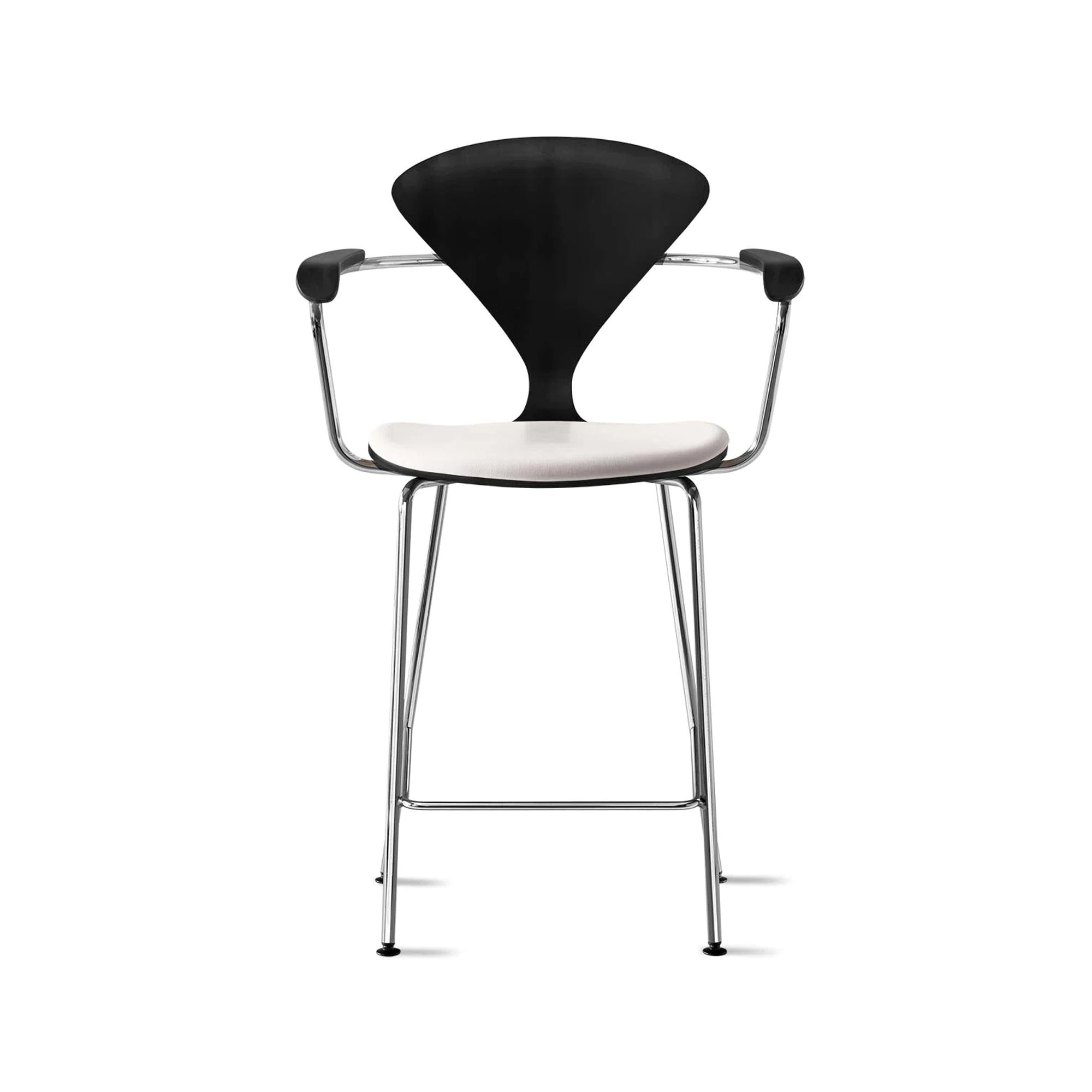 Cherner Metal Base Bar Stool with Arms