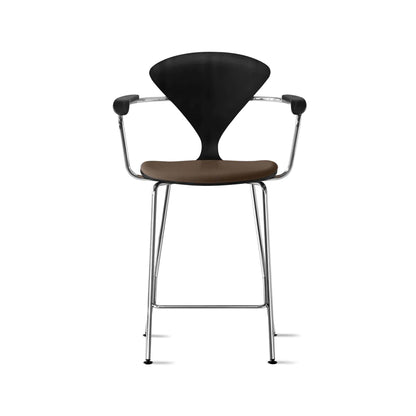 Cherner Metal Base Bar Stool with Arms