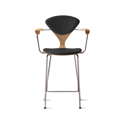 Cherner Metal Base Bar Stool with Arms