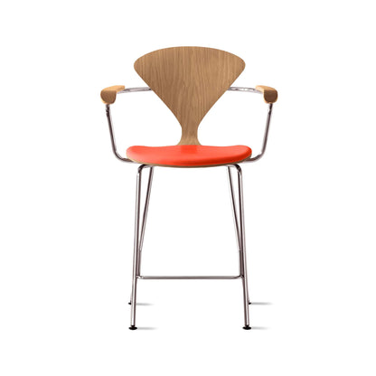 Cherner Metal Base Bar Stool with Arms