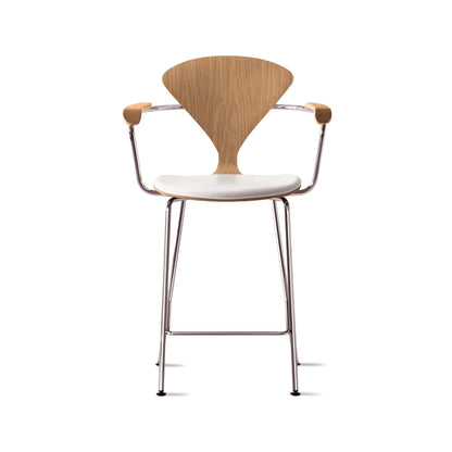 Cherner Metal Base Bar Stool with Arms