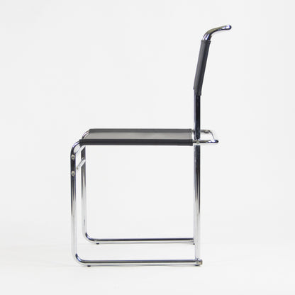 Marcel Breuer B5 Dining Chairs Chrome Leather Bauhaus Tecta Thonet Set of Four - Rarify Inc.