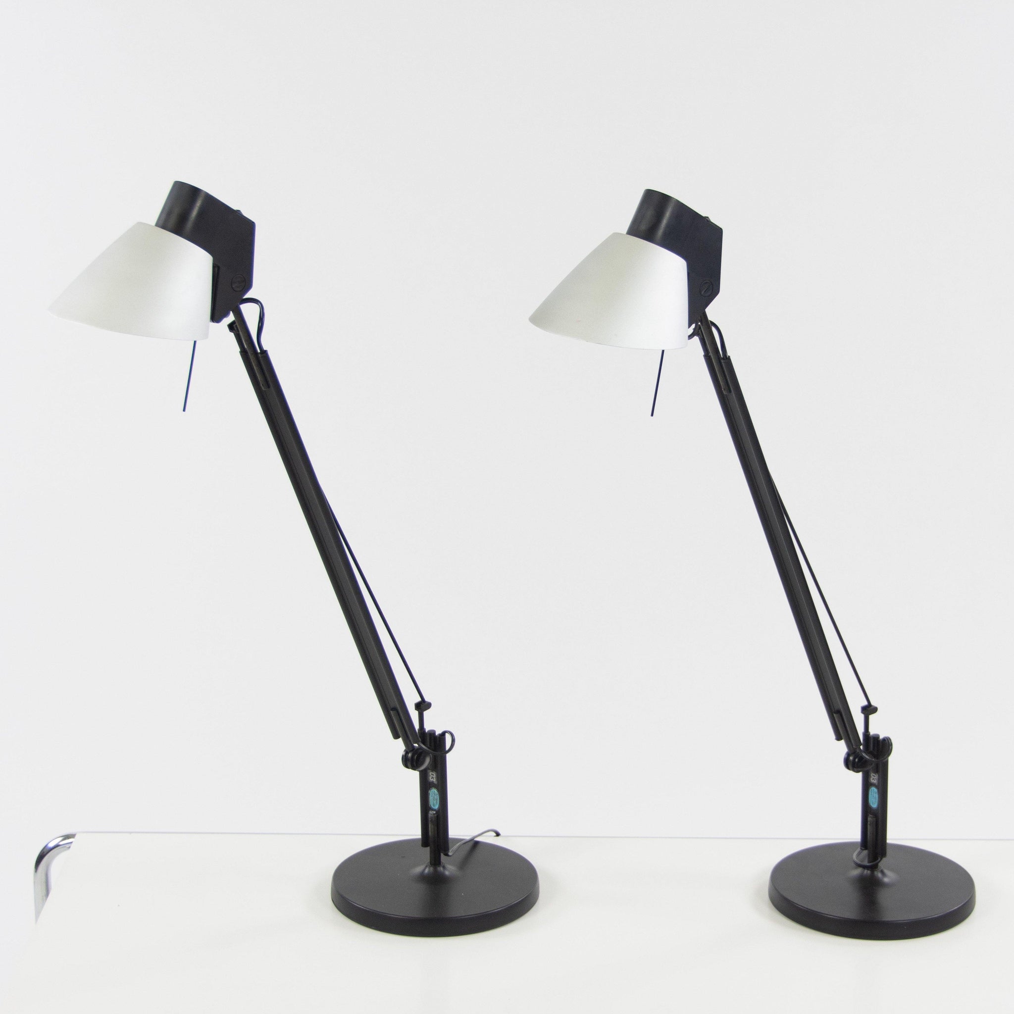 Mario Barbaglia and Marco Colombo Vintage Italiana Luce Mod Studio Table Lamp 2x - Rarify Inc.
