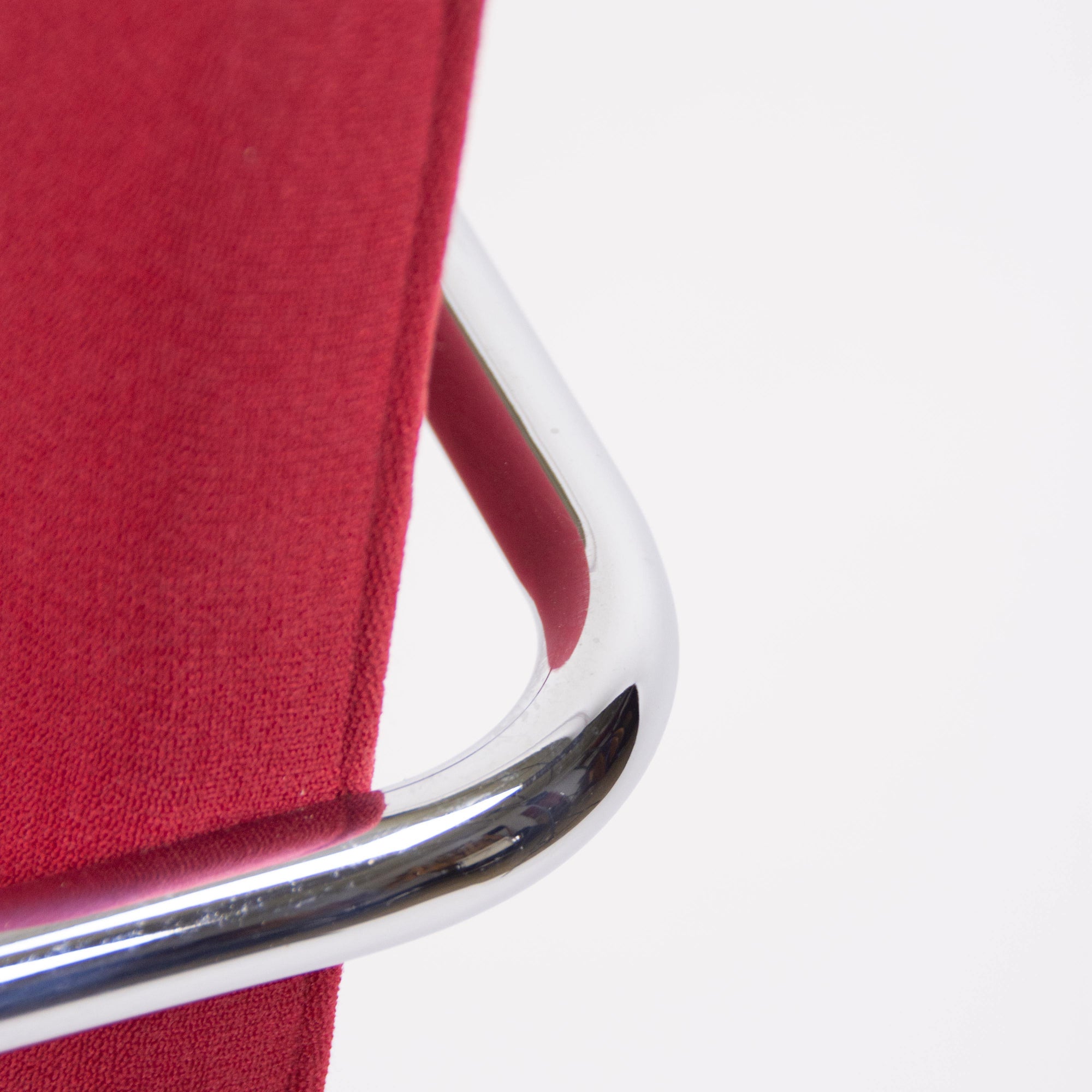 Knoll Mies Van Der Rohe Brno Chairs Red Fabric Sets Avail 2000s - Rarify Inc.