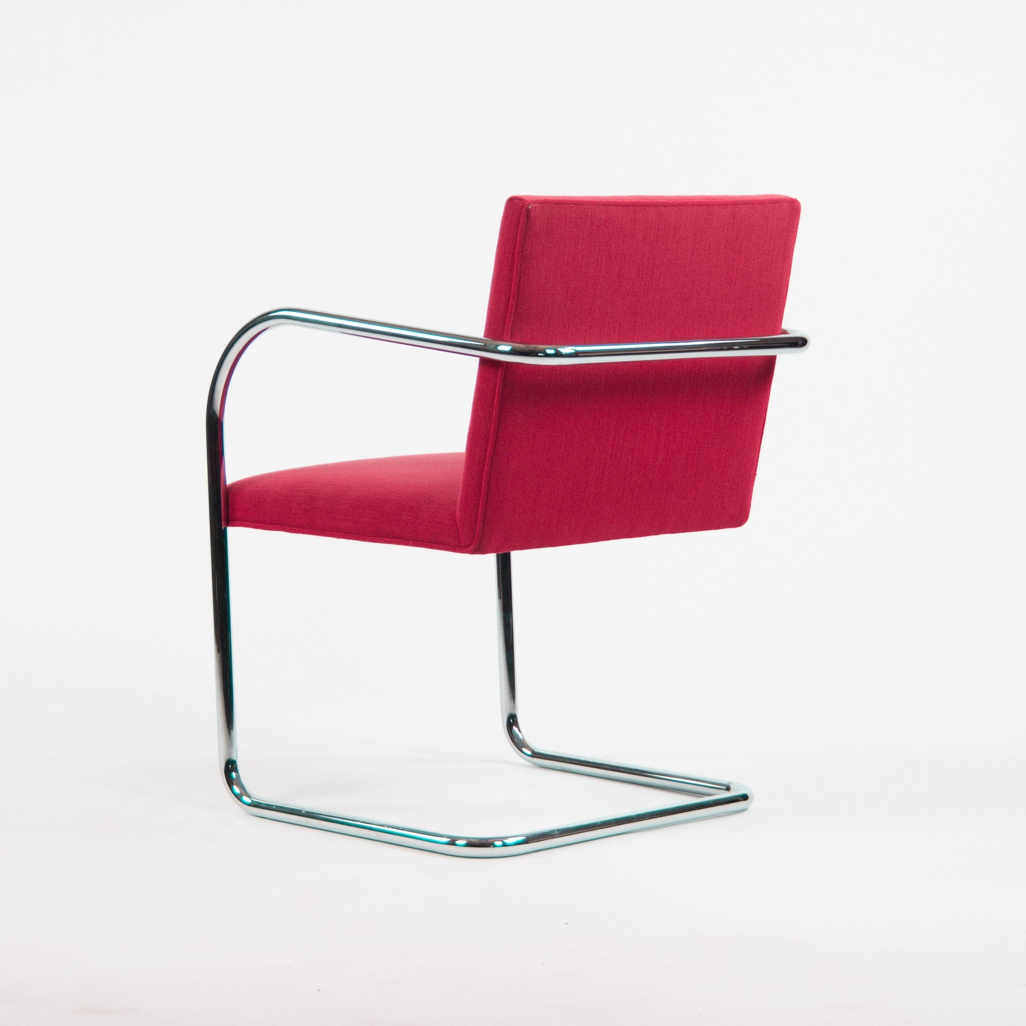 Knoll Mies Van Der Rohe Brno Chairs Red Fabric Sets Avail 2000s - Rarify Inc.