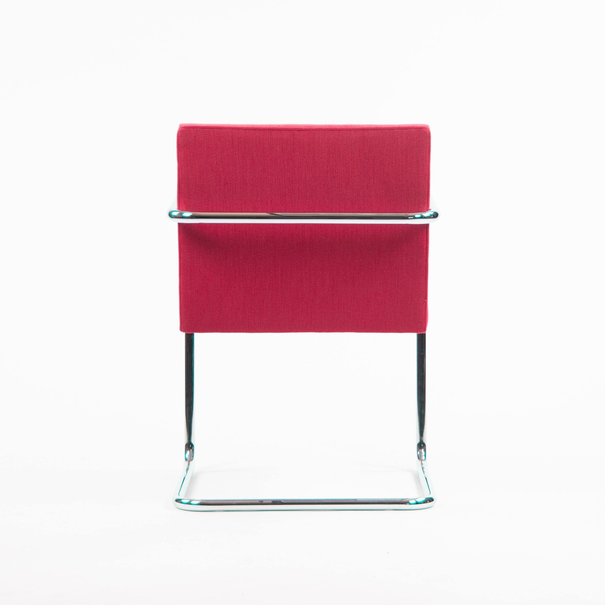 Knoll Mies Van Der Rohe Brno Chairs Red Fabric Sets Avail 2000s - Rarify Inc.