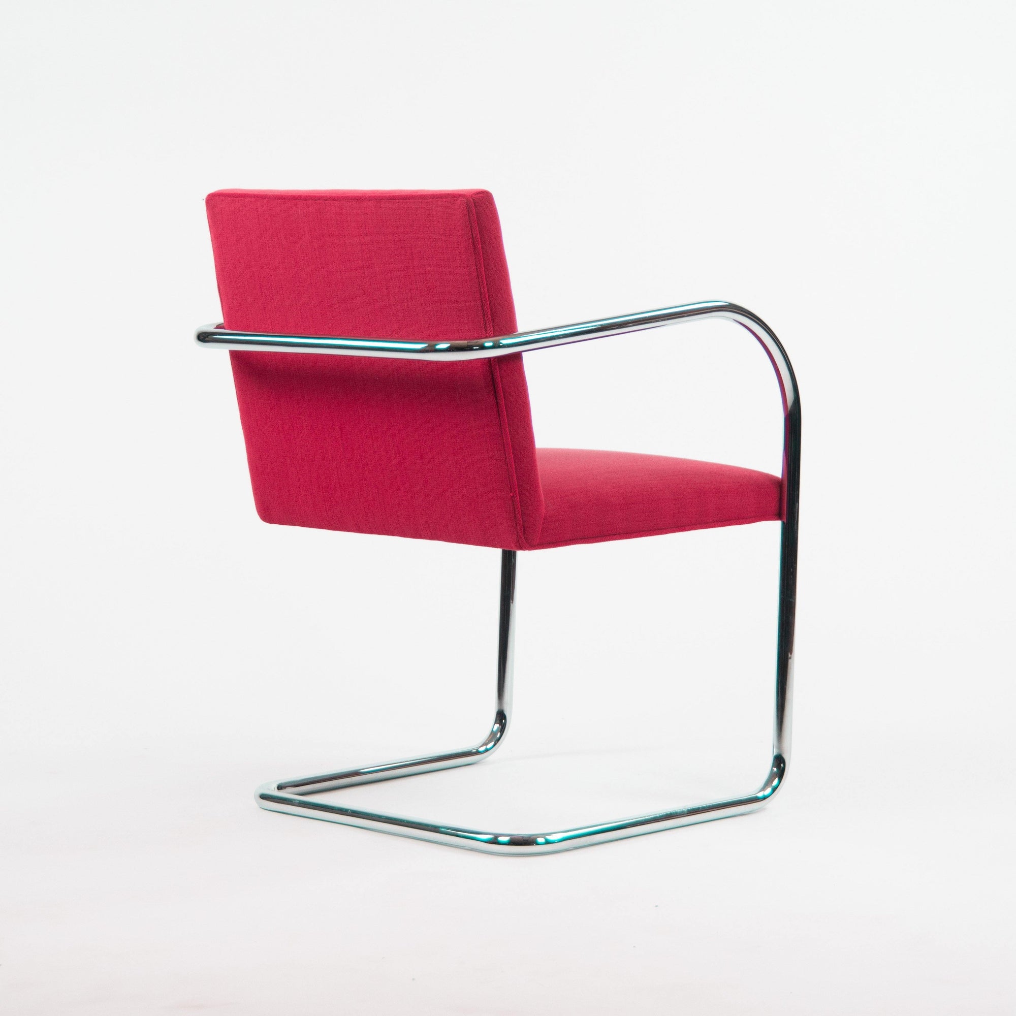 Knoll Mies Van Der Rohe Brno Chairs Red Fabric Sets Avail 2000s - Rarify Inc.