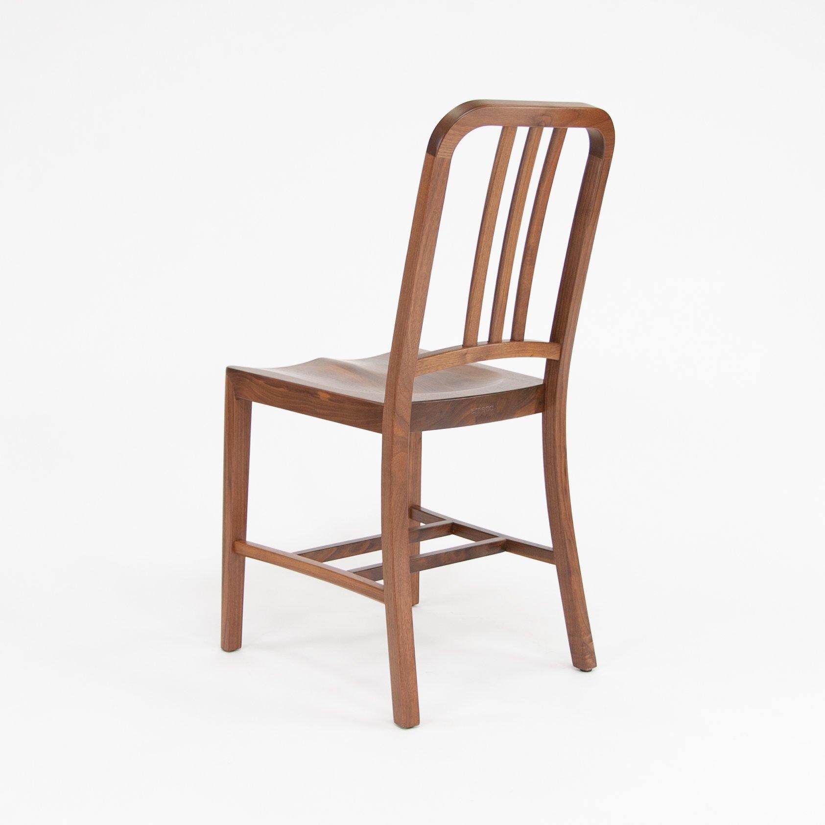 1006 W Navy Wood Chair by Emeco - Rarify Inc.