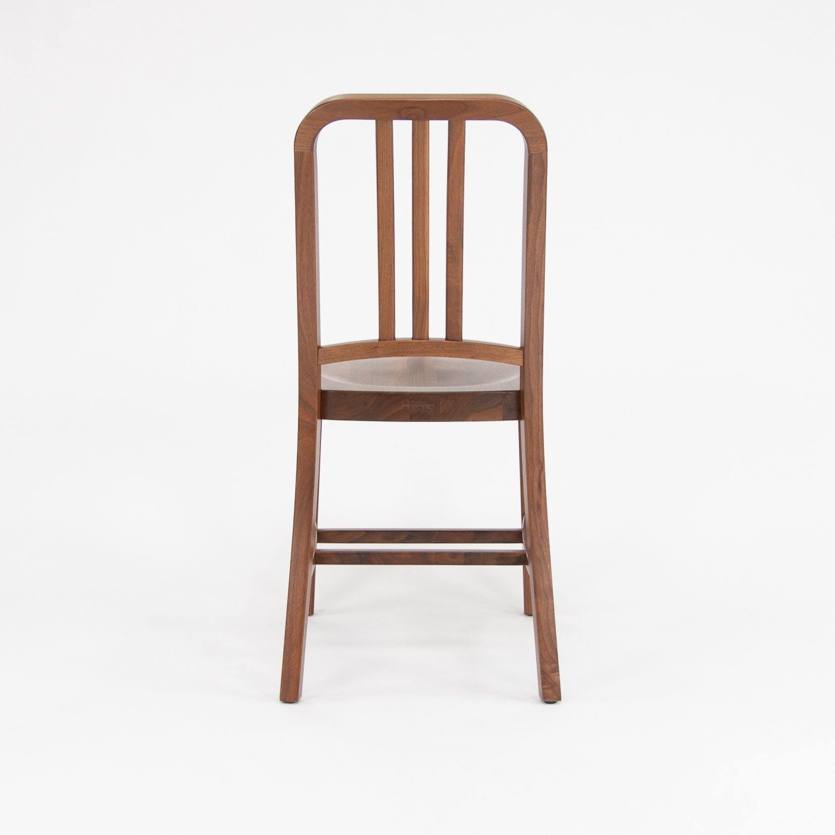 1006 W Navy Wood Chair by Emeco - Rarify Inc.