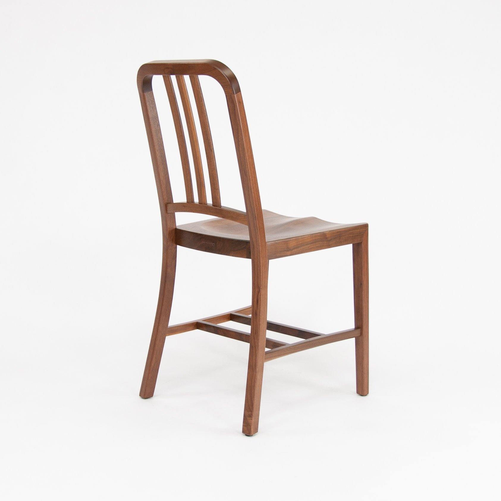 1006 W Navy Wood Chair by Emeco - Rarify Inc.
